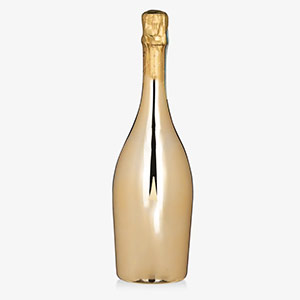 Bottiglia di Champagne dorata, simbolo del Grado di Croix d'Or